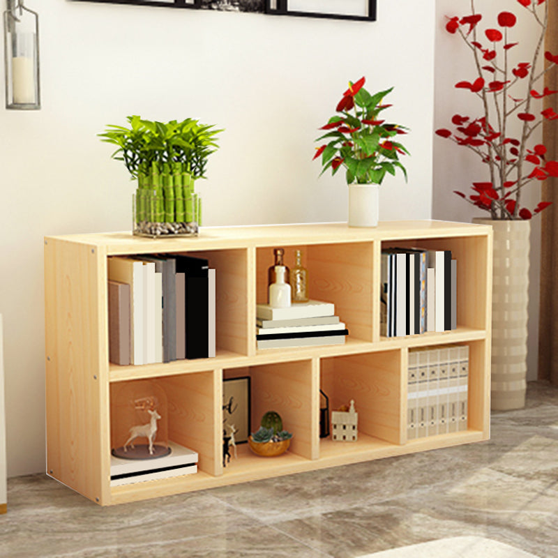 Modern Wood Bookcase, Geometric Bookshelf for Any Room, 9.5" W