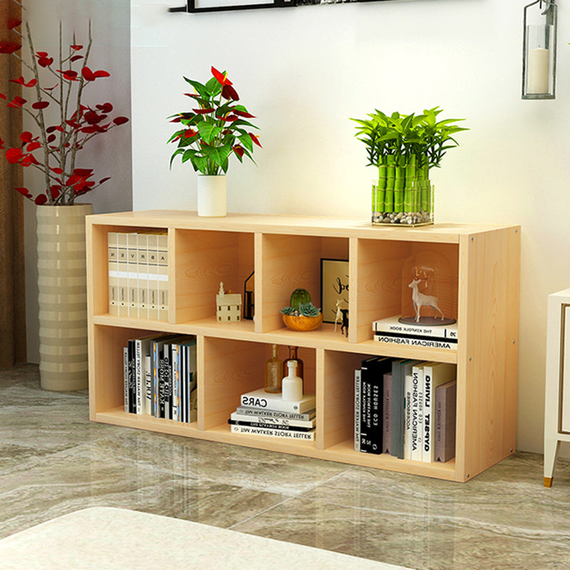 Modern Wood Bookcase, Geometric Bookshelf for Any Room, 9.5" W