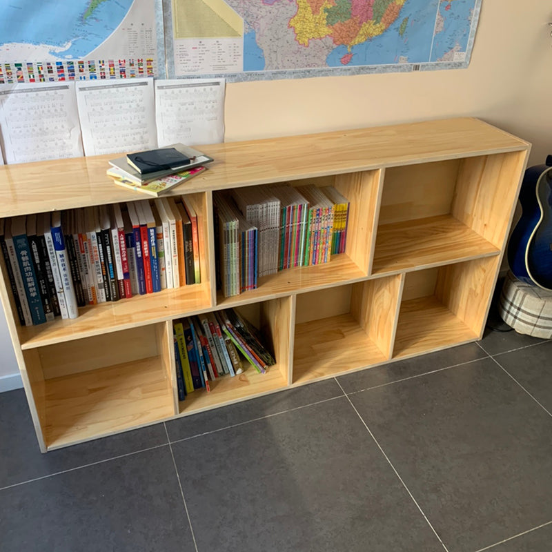 Modern Wood Bookcase, Geometric Bookshelf for Any Room, 9.5" W