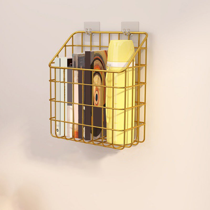 Modern Metal Floating Bookcase 6-inch Wide Wall Mounted Book Shelf