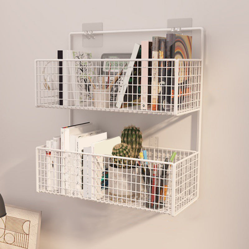 Modern Metal Floating Bookcase 6-inch Wide Wall Mounted Book Shelf