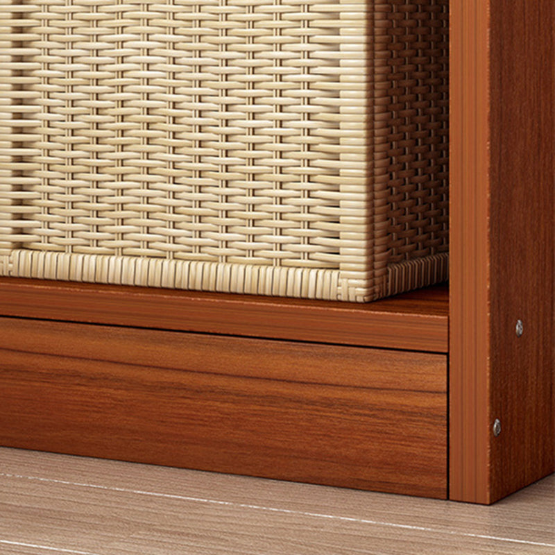 Closed Wooden Bookcase Modern Home Living Room Bedroom Corner Bookshelf