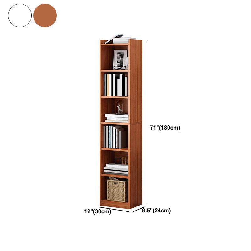 Closed Wooden Bookcase Modern Home Living Room Bedroom Corner Bookshelf
