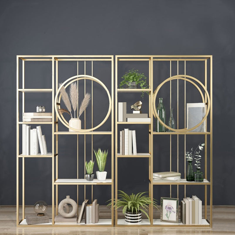 Metal Rectangle Storage Bookshelf Scandinavian Home Office Bookcase