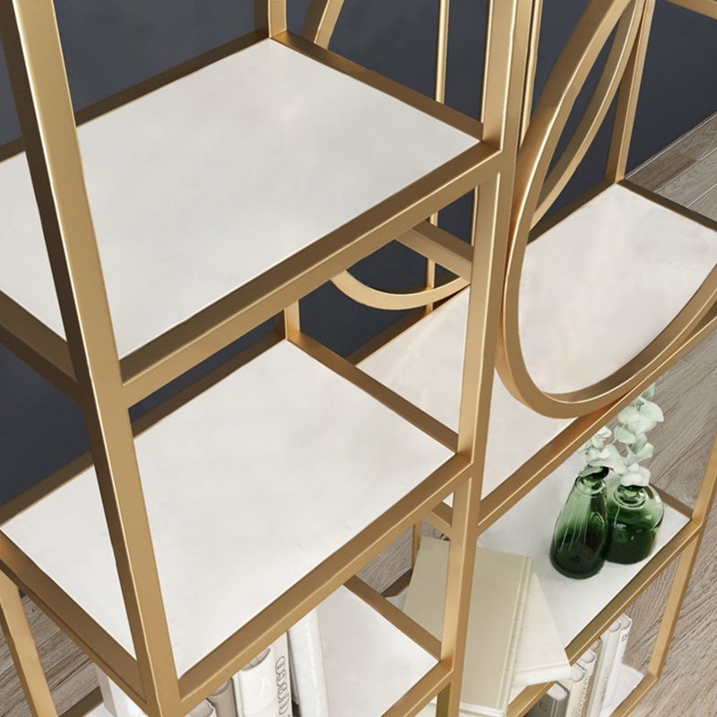 Metal Rectangle Storage Bookshelf Scandinavian Home Office Bookcase