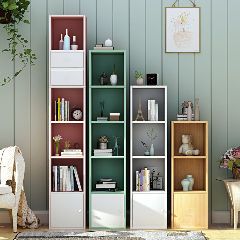 Modern Wood Bookcase, Geometric Bookshelf for Any Room, 13" L X 9.5" W