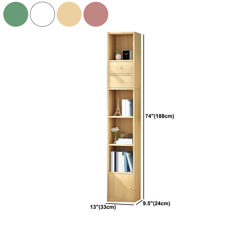 Modern Wood Bookcase, Geometric Bookshelf for Any Room, 13" L X 9.5" W