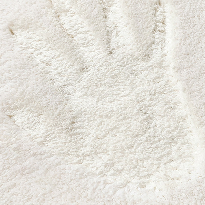 Blue Modern Rug Polyester Check Pattern Rug Stain Resistant Rug for Sitting Room