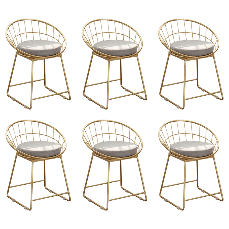 Modern Footrest Counter Bar Stool Bucket Low Back Bar Stool for Coffee Shop