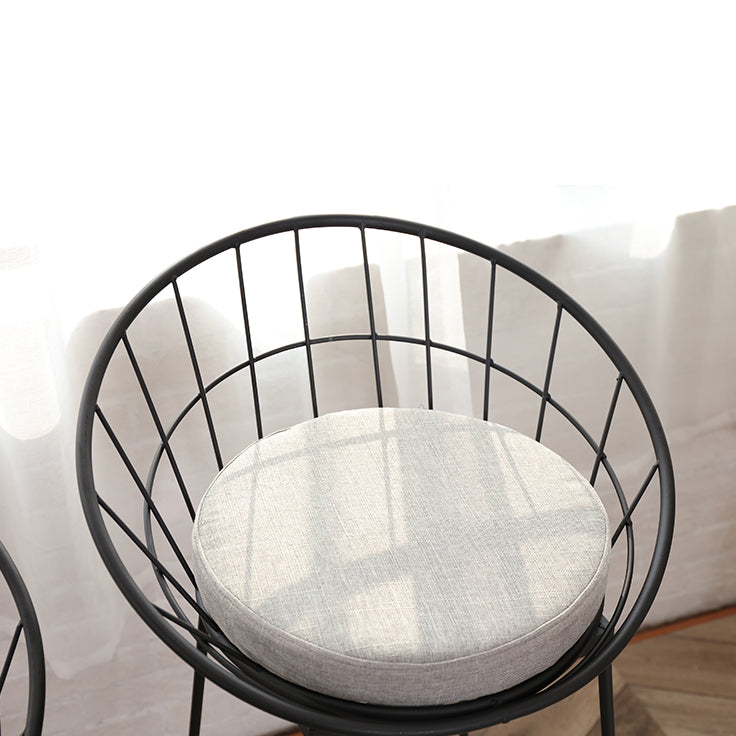 Modern Footrest Counter Bar Stool Bucket Low Back Bar Stool for Coffee Shop