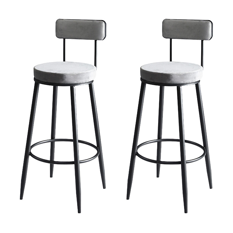 Indoor Round Counter Stool Industrial Upholstered Counter Height Stool