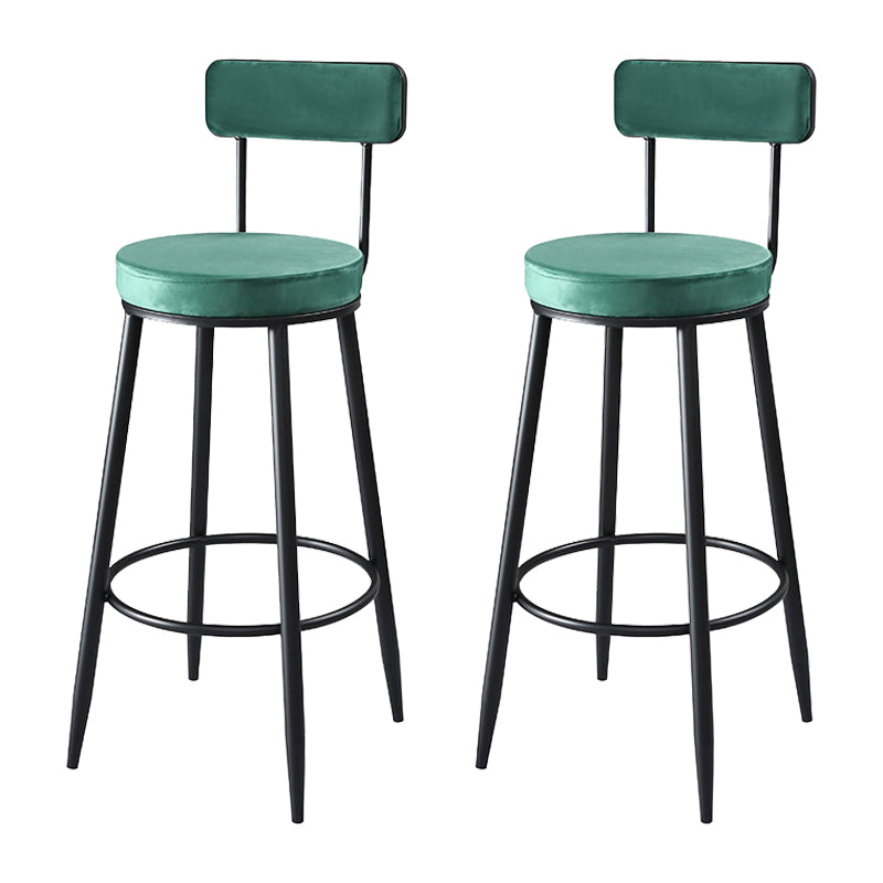Indoor Round Counter Stool Industrial Upholstered Counter Height Stool