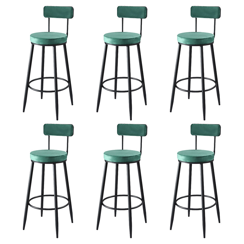 Indoor Round Counter Stool Industrial Upholstered Counter Height Stool