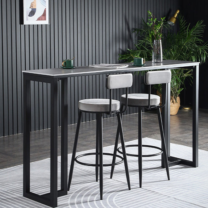 Indoor Round Counter Stool Industrial Upholstered Counter Height Stool