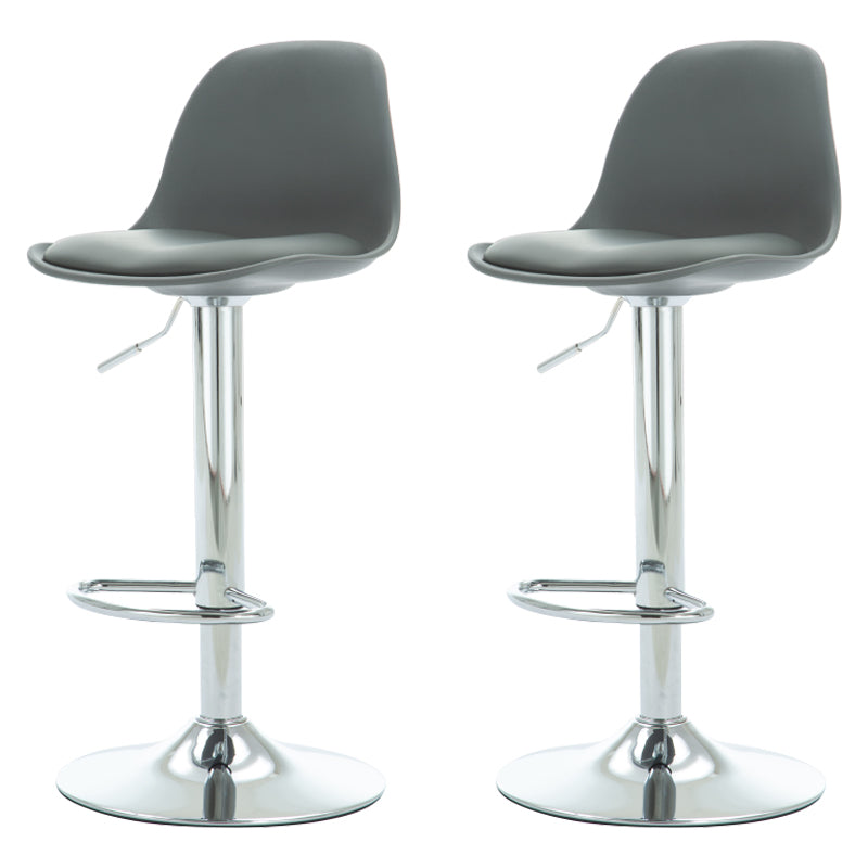 Contemporary Liftable Bar Stool Metal Counter Bar Stool with Metal Legs