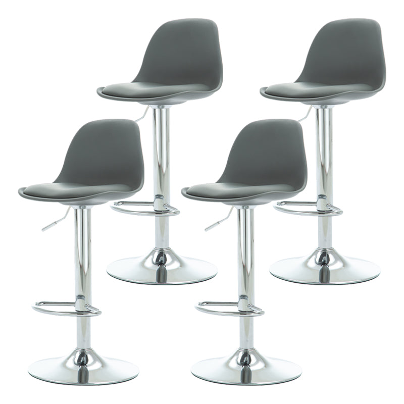 Contemporary Liftable Bar Stool Metal Counter Bar Stool with Metal Legs