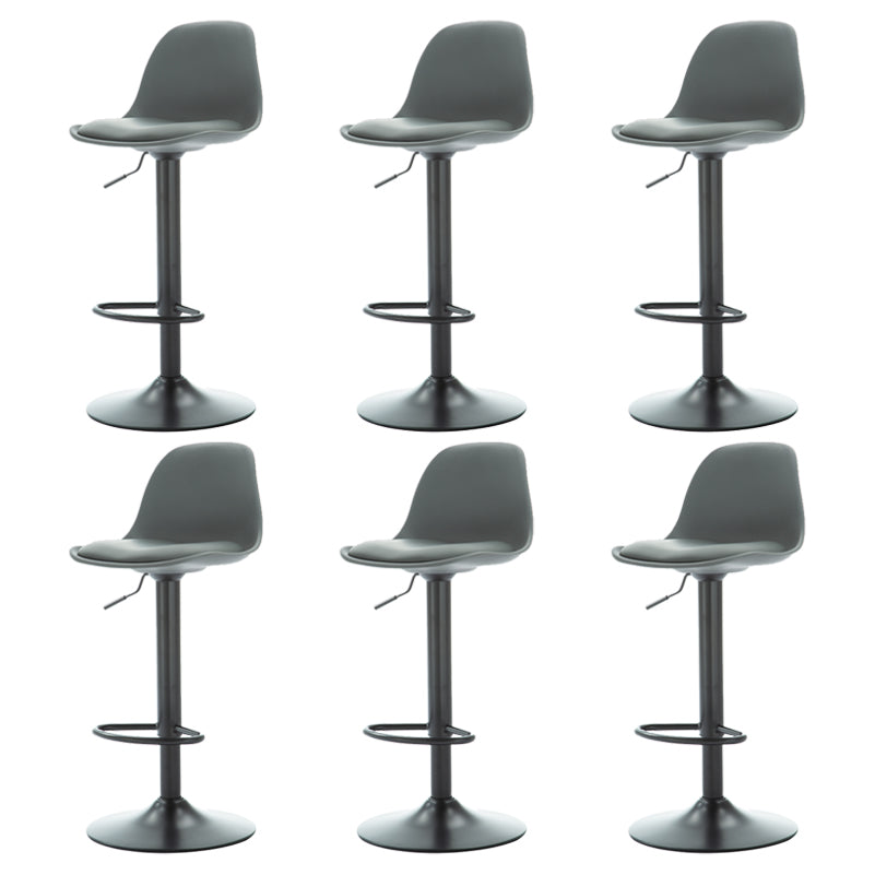 Contemporary Liftable Bar Stool Metal Counter Bar Stool with Metal Legs