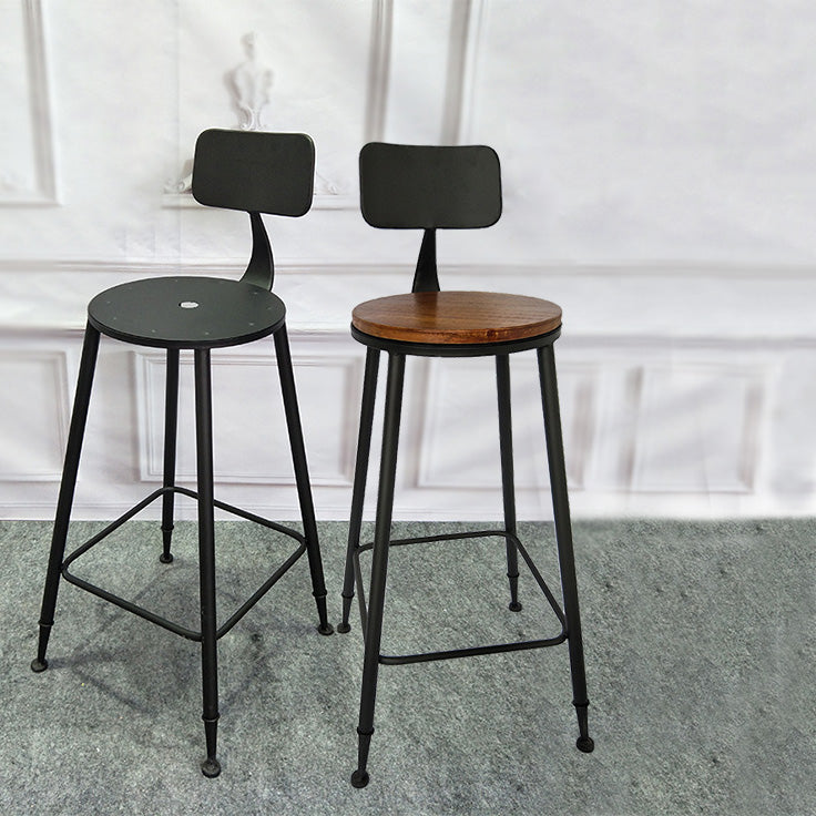 Industrial Style Solid Wood Bar Table Set 1/2/3/4 Pieces Counter Table with High Stools