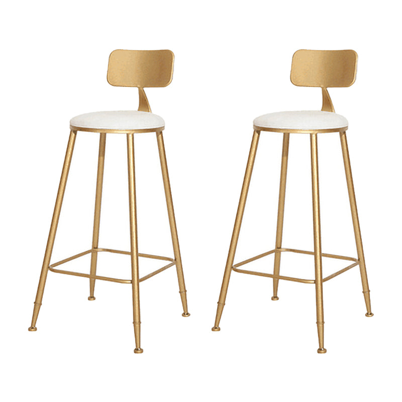 Glam Rectangle Bar Pub Table Set 1/2/5/9 Pieces White and Gold Counter Set