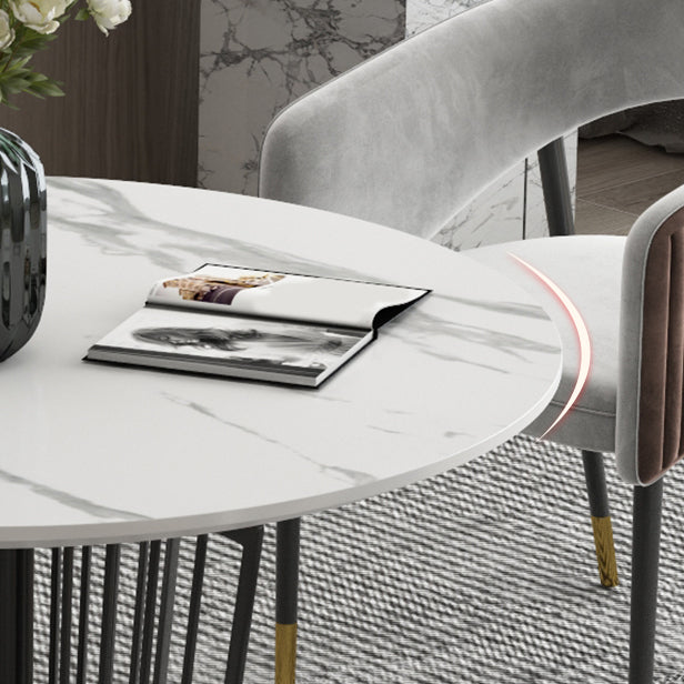 Modern Sintered Stone Dining Table 1/2/5/7 Pieces Round Dining Table Set