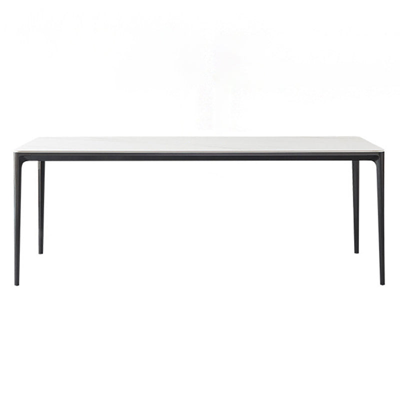 Contemporary Sintered Stone Table Rectangle Table Set 1/4/5/7 Pieces Dining Set