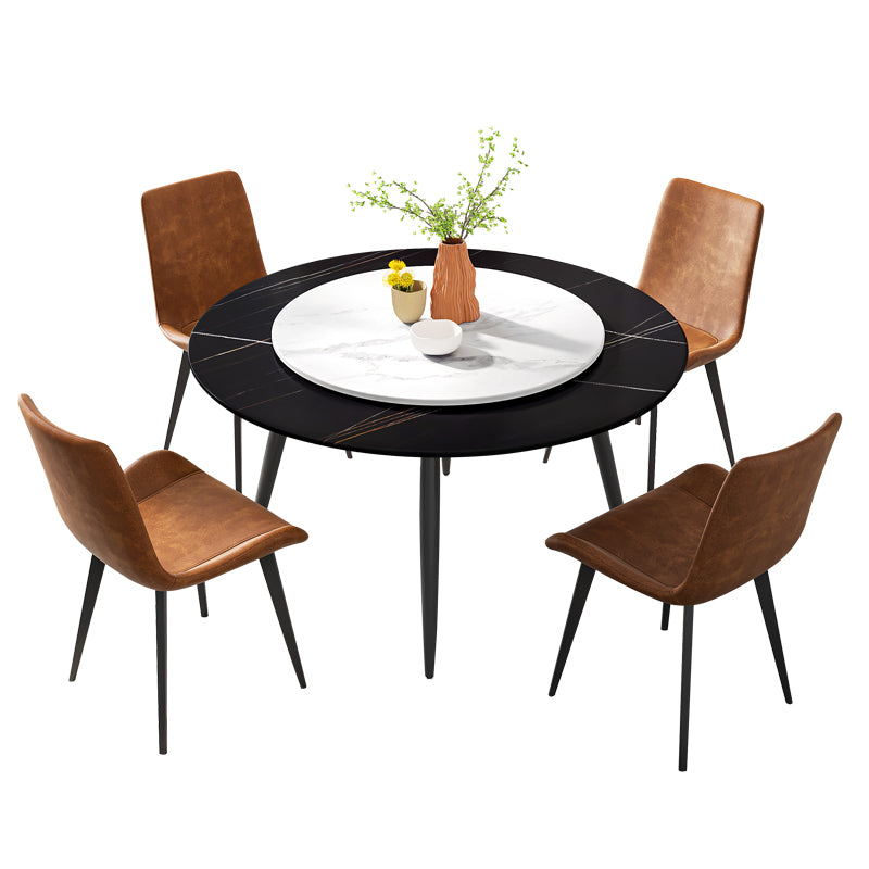Modern Restaurant Table and Chair Set 1/4/5/7 Pieces Round Dining Table Set