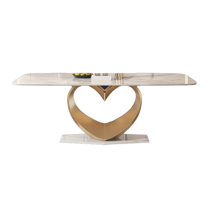 Luxury Sintered Stone Top Dining Set Rectangle 1/4/5/7/9 Pieces Dinette Table Set