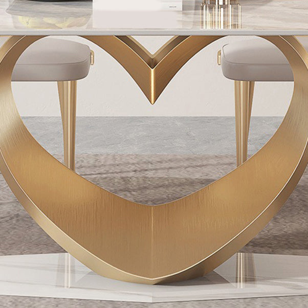 Luxury Sintered Stone Top Dining Set Rectangle 1/4/5/7/9 Pieces Dinette Table Set