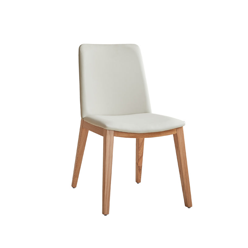 Contemporary Dining Set 1/4/5/7 Pieces Solid Wood Dining Furniture with Solid Back Chairs