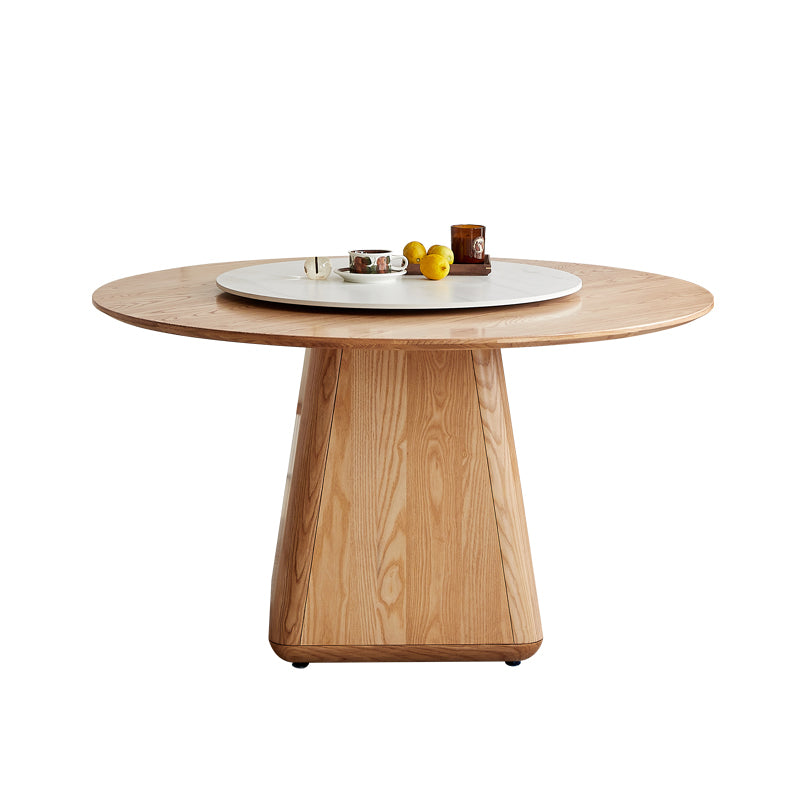 Contemporary Dining Set 1/4/5/7 Pieces Solid Wood Dining Furniture with Solid Back Chairs