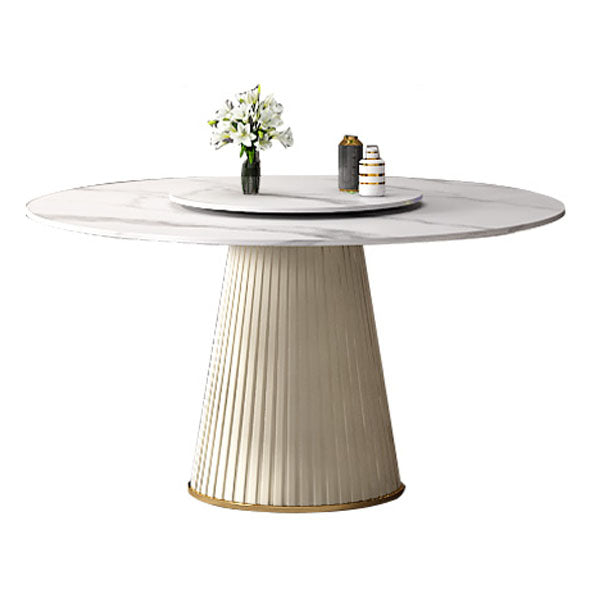 Modern Dinning Table with White Marble Round Dining Table for Kitchen