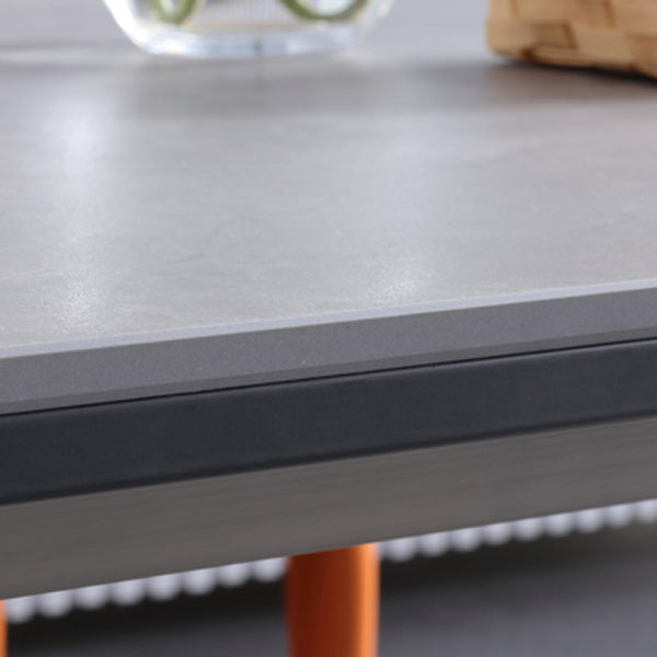 Black Metal Tripod Dining Table Industrial Rectangle Dining Room Table