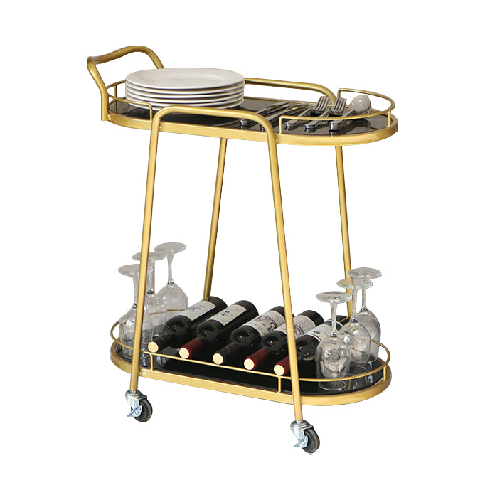 32.28" High Rolling Contemporary Style Prep Table Metal Prep Table