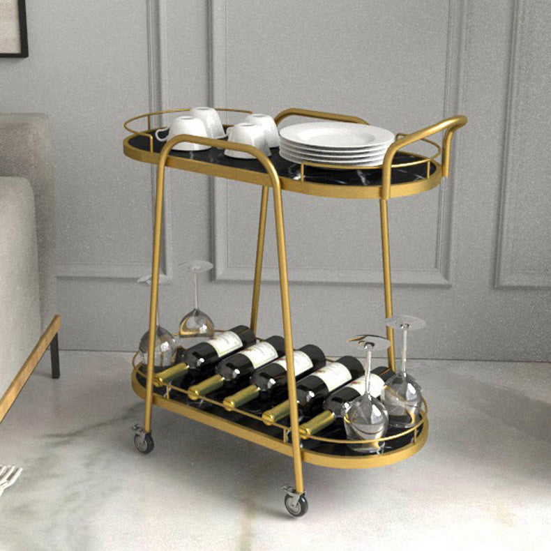 32.28" High Rolling Contemporary Prep Table Wooden Prep Table