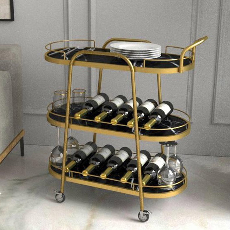 32.28" High Rolling Contemporary Prep Table Wooden Prep Table