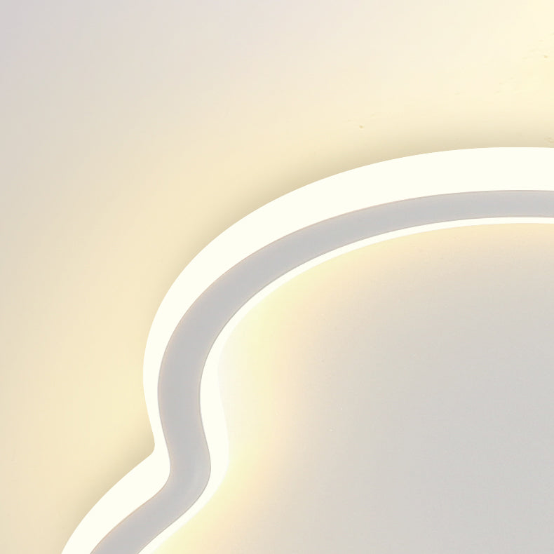 Modern Creative LED Flush Mount Cloud Shape Acrylic Ceiling Fixture for Bedroom