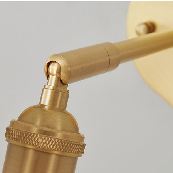 Modern Creative 1-Light Wall Light Geometric Glass Wall Lamp in Gold