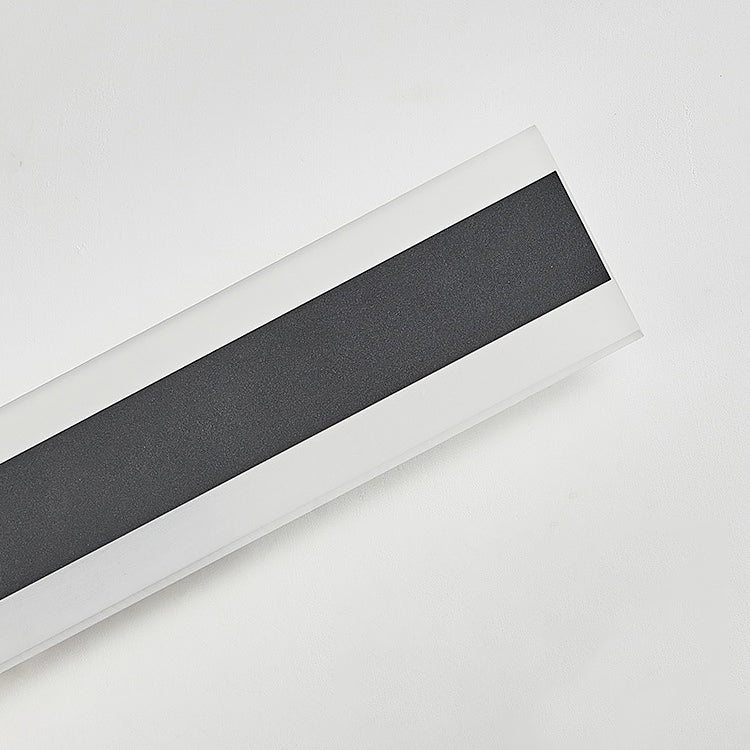 Black LED Wall Lamp in Modern Minimalist Acrylic Linear Wall Light