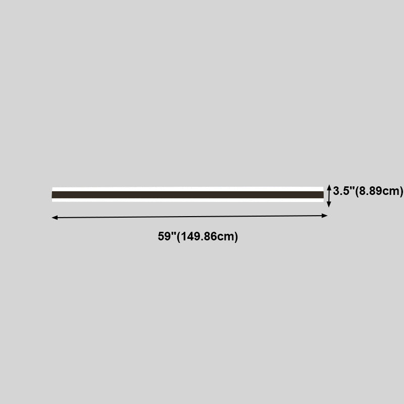 Black LED Wall Lamp in Modern Minimalist Acrylic Linear Wall Light