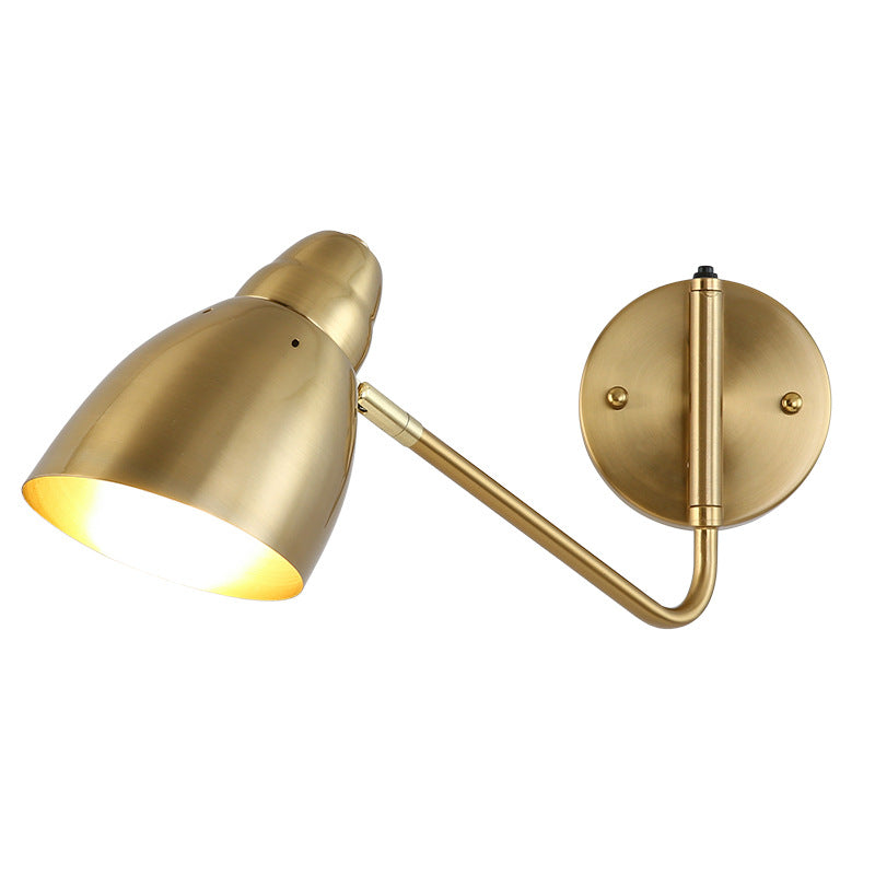 Modern 1-Light Wall Sconce Wrought Iron Geometric Wall Light for Bedroom