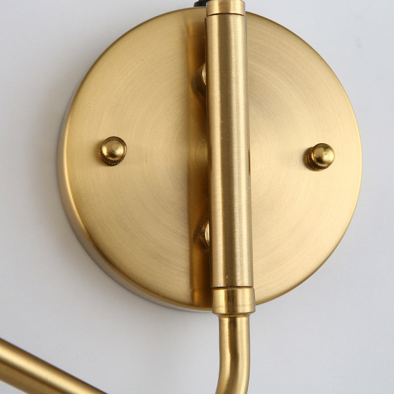 Modern 1-Light Wall Sconce Wrought Iron Geometric Wall Light for Bedroom