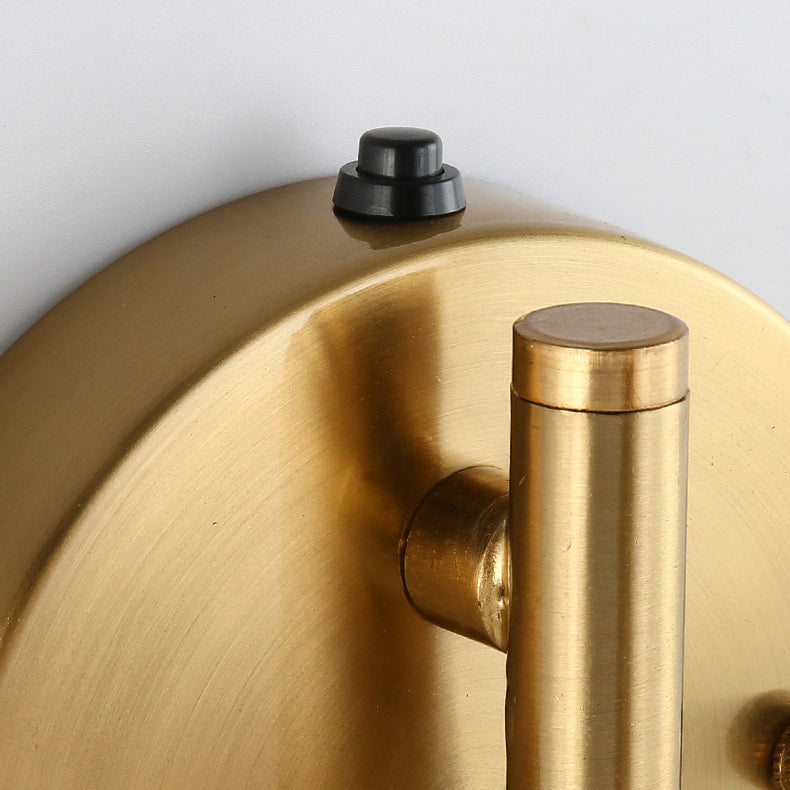 Modern 1-Light Wall Sconce Wrought Iron Geometric Wall Light for Bedroom