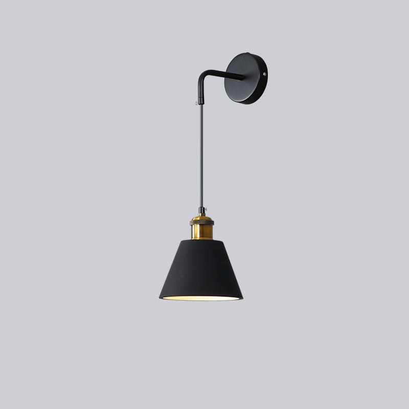 Modern Creative 1-Light Wall Lamp Iron Geometric Wall Light for Bedroom