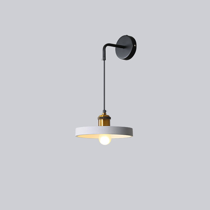 Modern Creative 1-Light Wall Lamp Iron Geometric Wall Light for Bedroom