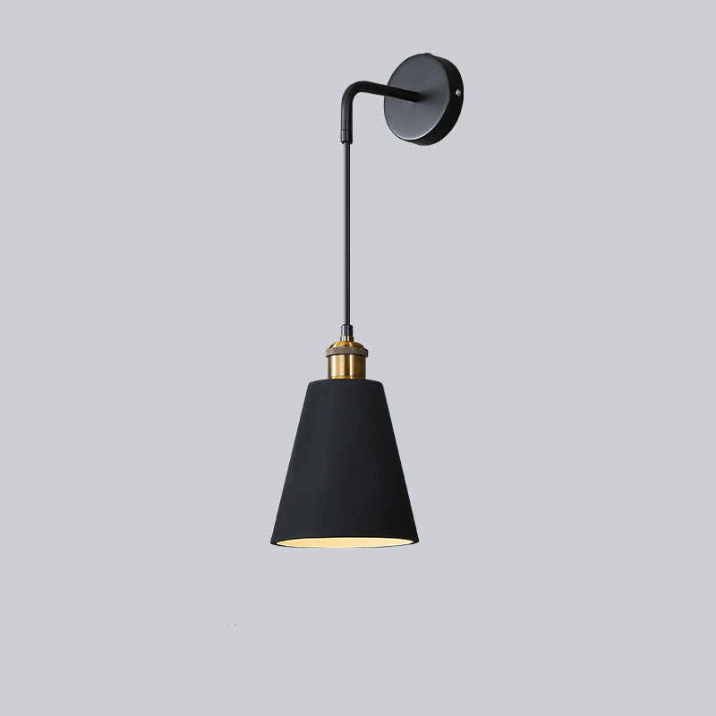 Modern Creative 1-Light Wall Lamp Iron Geometric Wall Light for Bedroom