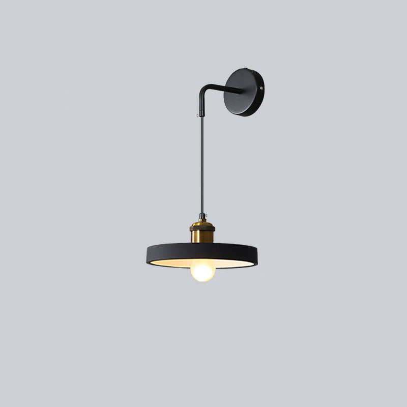 Modern Creative 1-Light Wall Lamp Iron Geometric Wall Light for Bedroom