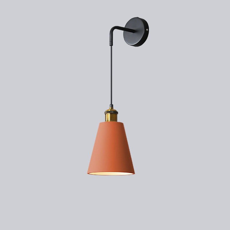 Modern Creative 1-Light Wall Lamp Iron Geometric Wall Light for Bedroom
