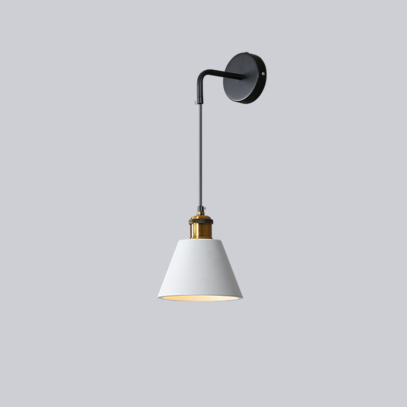 Modern Creative 1-Light Wall Lamp Iron Geometric Wall Light for Bedroom