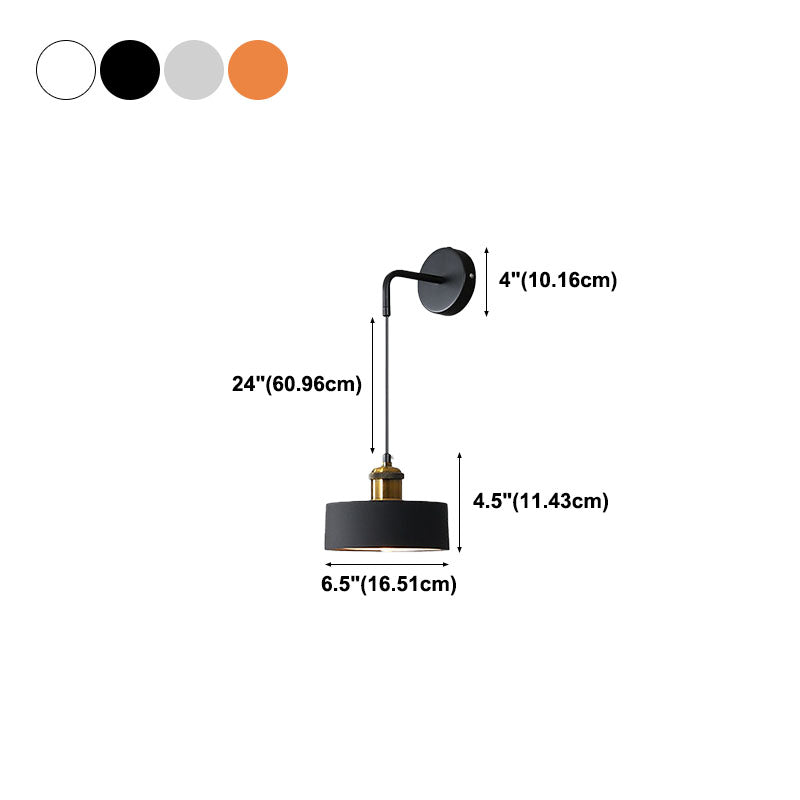 Modern Creative 1-Light Wall Lamp Iron Geometric Wall Light for Bedroom