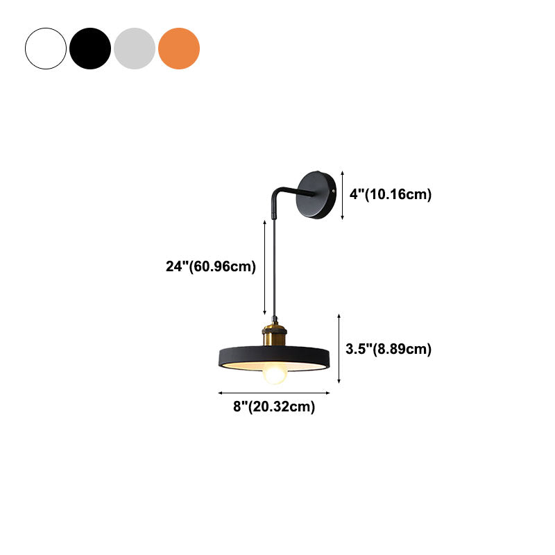 Modern Creative 1-Light Wall Lamp Iron Geometric Wall Light for Bedroom